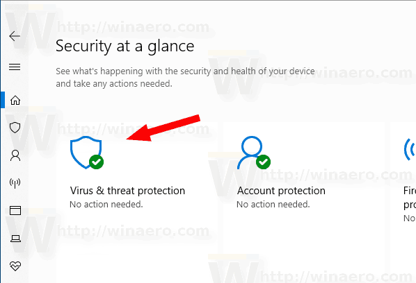 Windows Security Virus And Threat Protection Icon