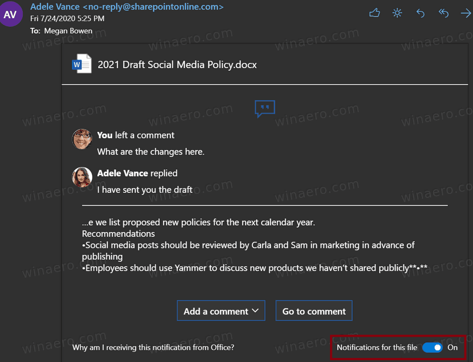 OneDrive Mute Notifications